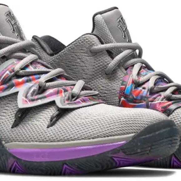 Nike Kyrie 5 Gray Graffiti (GS) - Picture 12 of 12